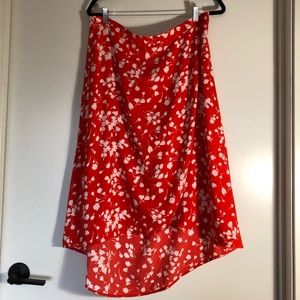 J. Crew Faux Wrap Midi Skirt